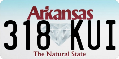 AR license plate 318KUI