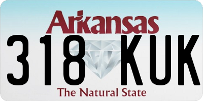 AR license plate 318KUK