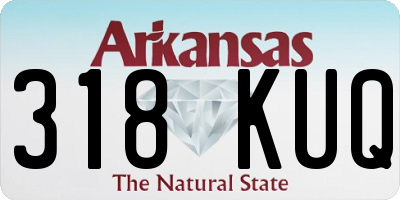 AR license plate 318KUQ