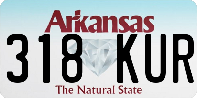 AR license plate 318KUR