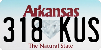 AR license plate 318KUS