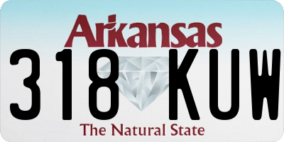 AR license plate 318KUW