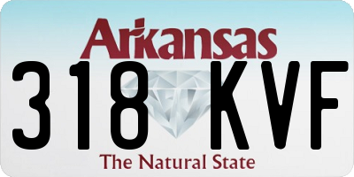 AR license plate 318KVF