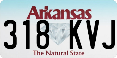 AR license plate 318KVJ