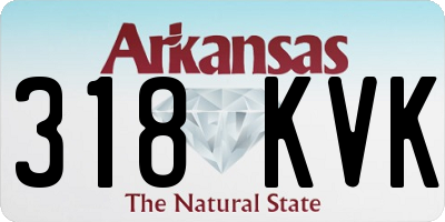 AR license plate 318KVK