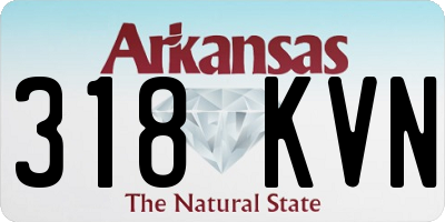 AR license plate 318KVN