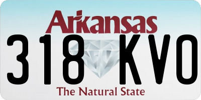 AR license plate 318KVO