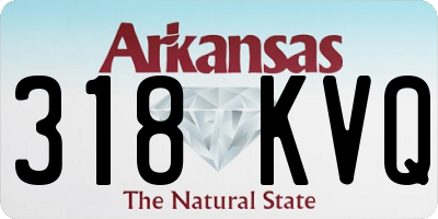 AR license plate 318KVQ