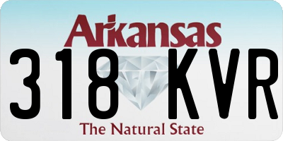 AR license plate 318KVR