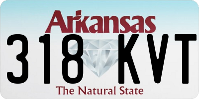 AR license plate 318KVT