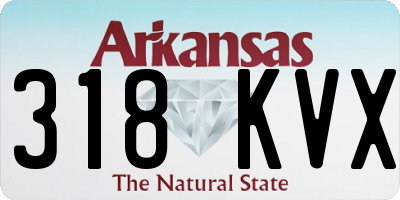 AR license plate 318KVX