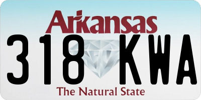 AR license plate 318KWA