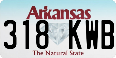 AR license plate 318KWB