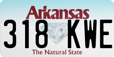 AR license plate 318KWE