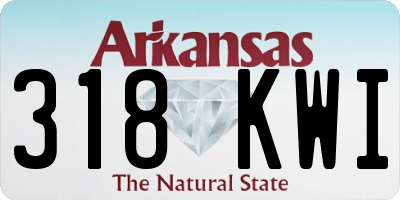 AR license plate 318KWI