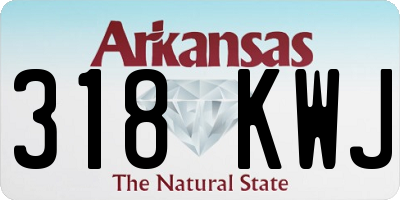 AR license plate 318KWJ