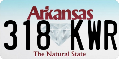 AR license plate 318KWR