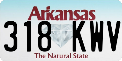 AR license plate 318KWV