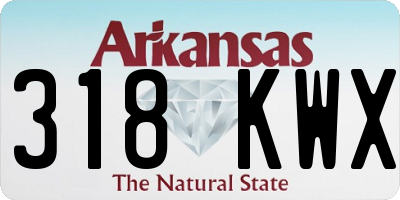 AR license plate 318KWX