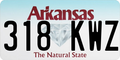 AR license plate 318KWZ