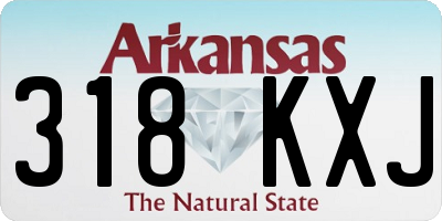 AR license plate 318KXJ