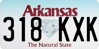 AR license plate 318KXK
