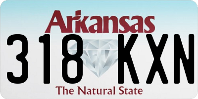AR license plate 318KXN