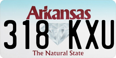 AR license plate 318KXU