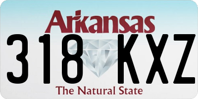 AR license plate 318KXZ