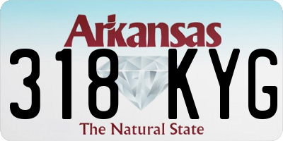 AR license plate 318KYG