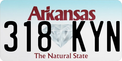 AR license plate 318KYN