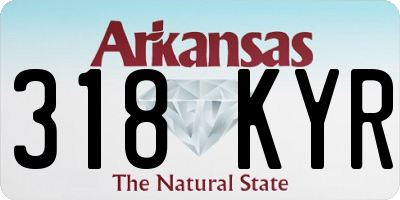 AR license plate 318KYR