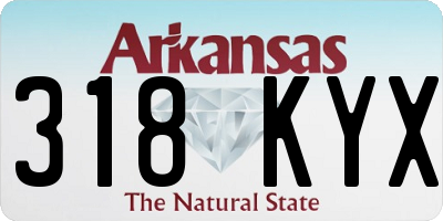 AR license plate 318KYX