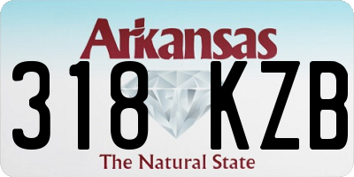 AR license plate 318KZB