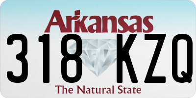 AR license plate 318KZQ