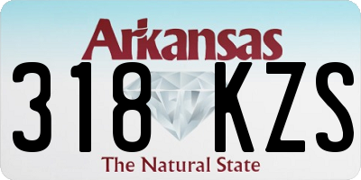 AR license plate 318KZS
