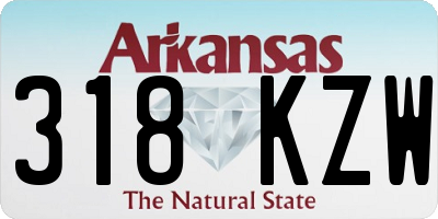 AR license plate 318KZW