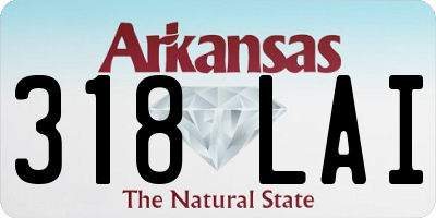 AR license plate 318LAI