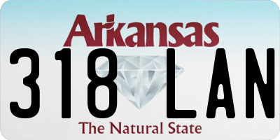 AR license plate 318LAN