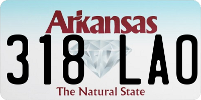 AR license plate 318LAO