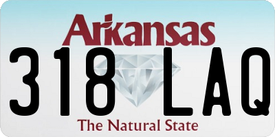 AR license plate 318LAQ