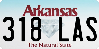AR license plate 318LAS