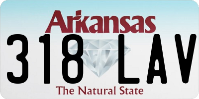 AR license plate 318LAV