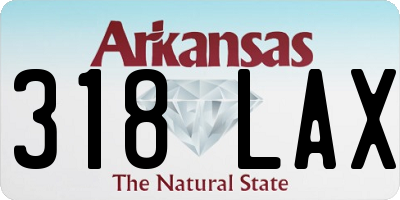 AR license plate 318LAX