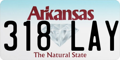 AR license plate 318LAY