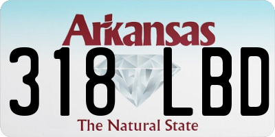 AR license plate 318LBD
