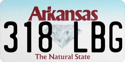 AR license plate 318LBG