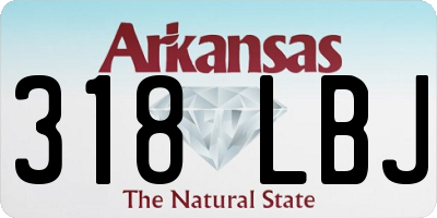 AR license plate 318LBJ