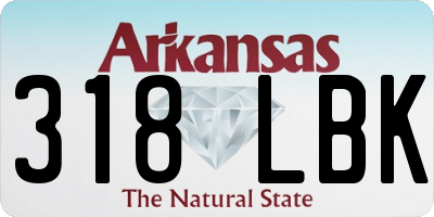 AR license plate 318LBK