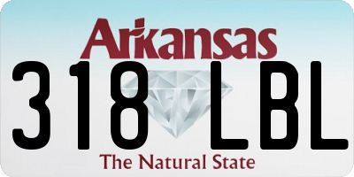 AR license plate 318LBL